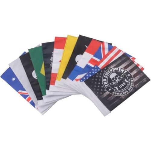 Universal Motorcycle 6x9"Flag Banner Custom USA Flag For Honda Yamaha Suzuki Victory Harley