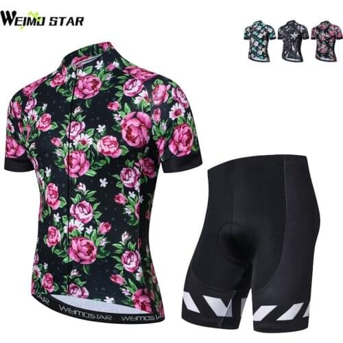 Weimostar Bike Team Racing Cycling Jersey Set Summer MTB Bicycle Cycling Clothing Breathable Bike Jersey Suit Maillot Ciclismo