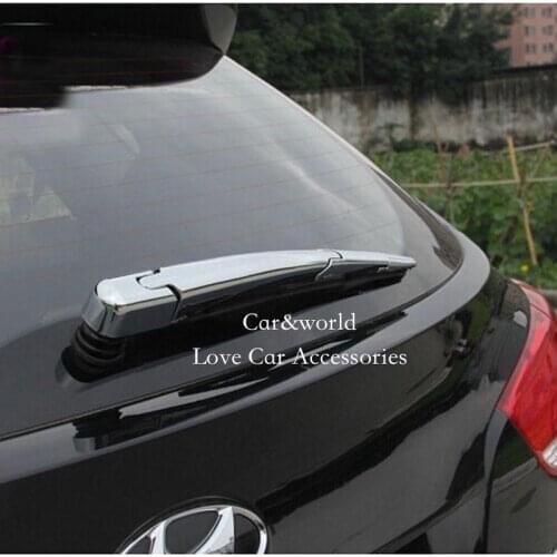 For Hyundai ix35 2010 2012 2013 2014 Rear Wiper Cover Rear Windshield Windscreen Wiper Protector Trim ABS Chrome Car Accessories