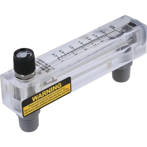 0.3-3.0GPM Panel Type Water Flow Meter Tool With Adjustable Knob LZM-15T