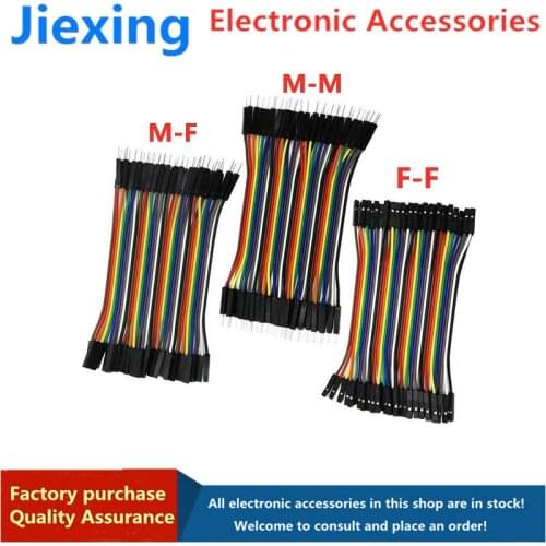 120pcs 40PIN 10CM Dupont Line Male to Male + Female and Female to Female Jumper Dupont Wire Cable For Arduino DIY KIT