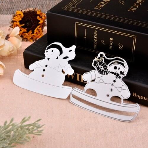 2018 New 78*90mm Snowman Frame Metal Cutting Dies Stencil for DIY Scrapbooking Photo Album Decorative Christmas Cards Craft Dies