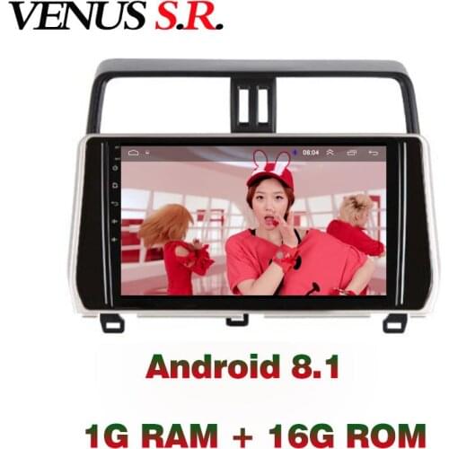 VenusSR Android 8.1 2.5D car dvd for Toyota Land Cruiser Prado 120 Radio 2018 multimedia Radio stereo gps navigation