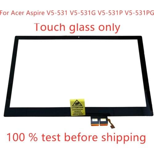 Free shipping new Touch Screen Glass Lens Digitizer replacement 15.6" For Acer Aspire V5-531 V5-531G V5-531P V5-531PG laptop