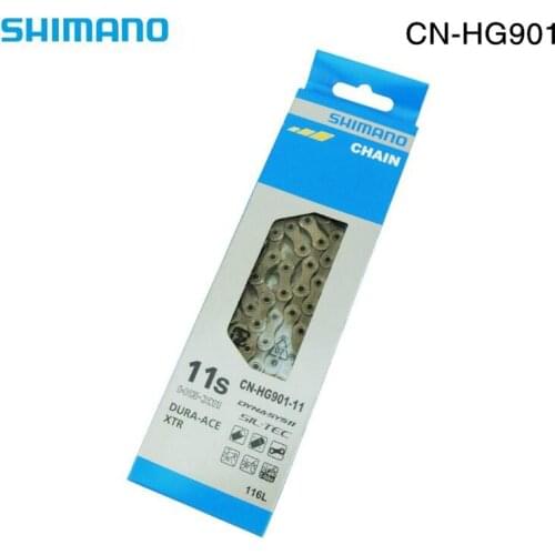 SHIMANO Dura Ace 9000 XTR CN-HG901 HG900 11S Speed Chain 116L 114L With Quick Link HG901 Chain For M9000 R8000 R7000 6800 5800