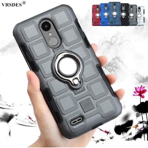 Luxury Ring Case For LG Q6 Q8 Q7 Aipha Stylo 5 Stylus 3 Q Stylo4 V30 K4 K8 K10 2017 2018 K11 K12 Plus Silicone Hard Back Cover