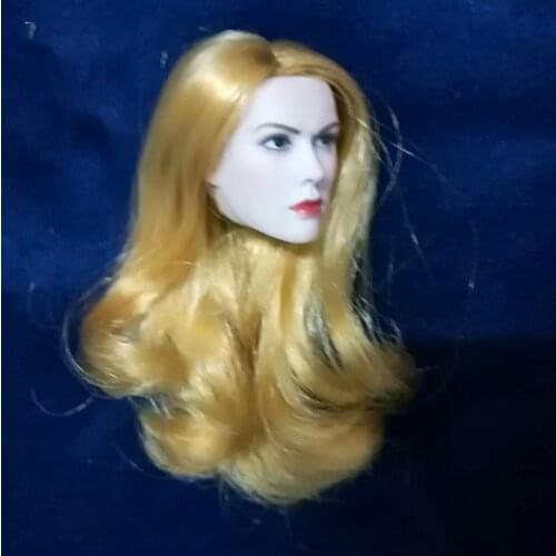 1/6 Scale Beauty Girl head Huntress Head Carving With Blond Hair Beauty girl Head sculpt for 12" Female Pale Color Figures
