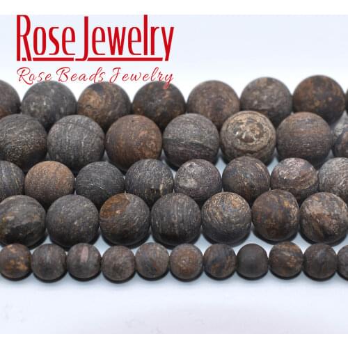 Matte Natural Bronzite Stone Beads Round Loose Spacer Beads For Jewelry Making DIY Bracelets Necklace 15'' Strand 4/6/8/10/12 mm
