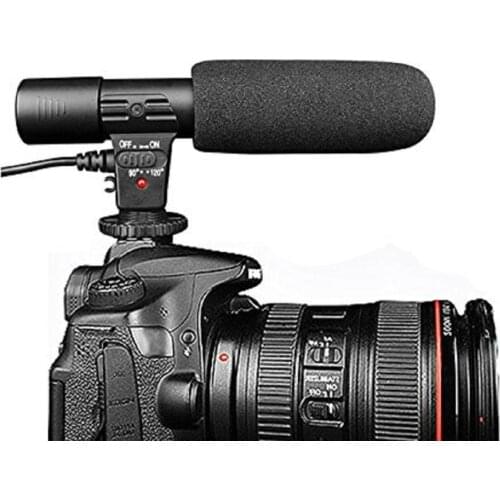 SLR Camera Microphone Photography Video Camera Stereo Recording Microphone for DV Digital SLR Camera Camcorder