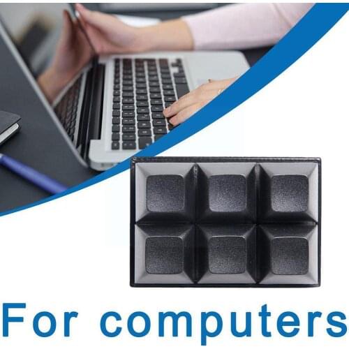 USB Mini Keyboard 6-key Macro Key Customization Game Shortcut Keys Office Copy Mechanical Paste Keyboard C1Q5