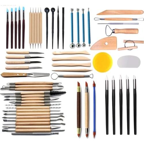 Sell like hot cakes pottery clay sculpture tool indentation silicone pen Sculpture knife set multifunctional combination