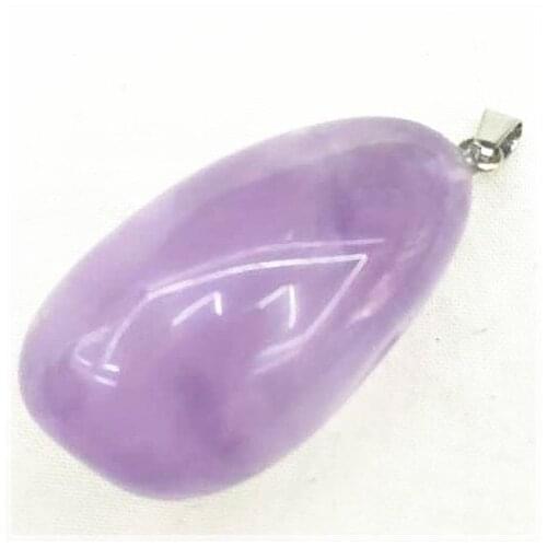 Natural amethystt stone pendants purple color size 25-35mm semi precious stone necklace pendants top selling