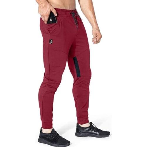 New brand mobile phone jogging pants mens sports trousers running pants mens fitness jogging sports pants slim trousers bodybu