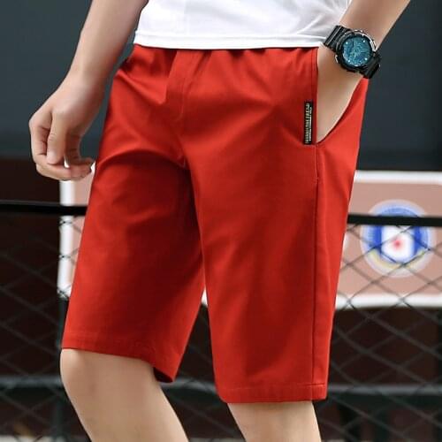 2021 Summer New Style Shorts Casual 5 Minutes Trousers Trousers Pure Color Trend Thin Section Youth Pants