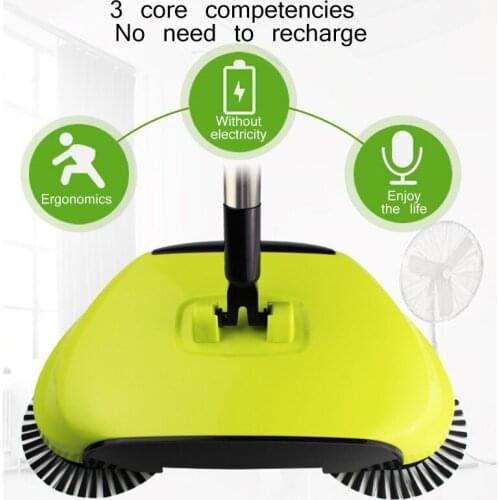 Sweeping Machine Push Type Hand Push Magic Broom Dustpan Handle Household Cleaning Package Hand Push Sweeper mop