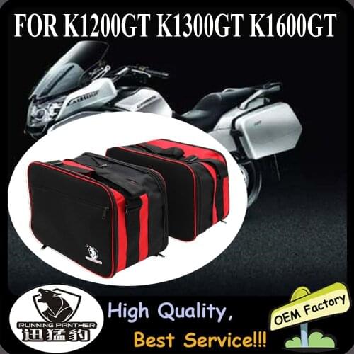 Motorcycle luggage bags Black expandable Inner Bags For BMW K1600GT K 1600 GT K1600 GT 2011 2012 2013 2014 2015 2016 K1300GT