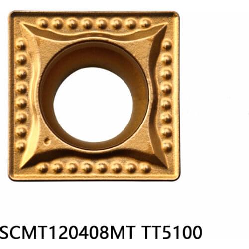 SCMT120408MT TT5100 Carbide Inserts SCMT09T308-MT Lathe Cutter Tools Original CNC Tools inserto para torno