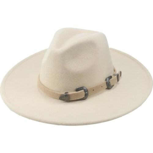 Fedora hats big brim 9.5cm luxury belt band fashion women men hats panama outdoor casual felted black red green formal men hats