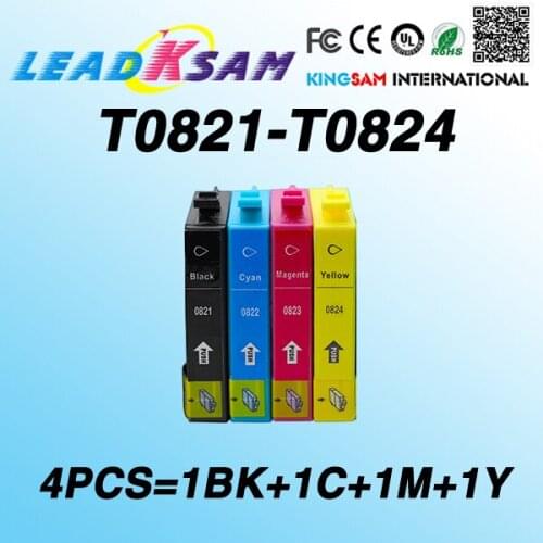 T0821 T0822 T0823 T084 Ink Cartridge compatible for epson R290 R390 RX590 RX610 RX690 TX650 TX700W TX800