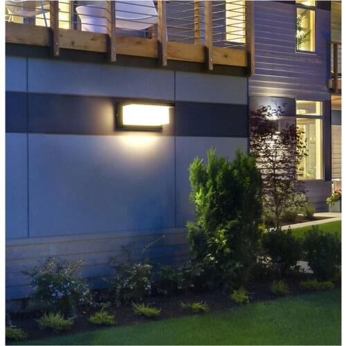 Vimite 18W LED Wall Light Motion Sensor Square For Garden Yard Porch Waterproof Outdoor Lighting Sconce Spotlight Lawn Lights