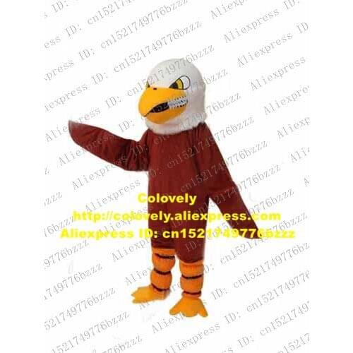 Fierce Brown Hawk Eagle Mascot Costume Mascotte Glede Vulture Bald Eagle Vulture With Big Shatp Yellow Mouth No.847 Free Ship
