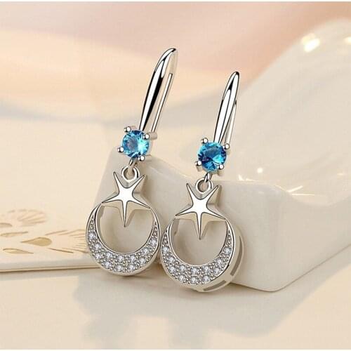 Karopel Silver Color Snow Zircon Snowflake Earrings Micro Inlay Cubic Zirconia Earrings for Women 2021 Black Friday Deals