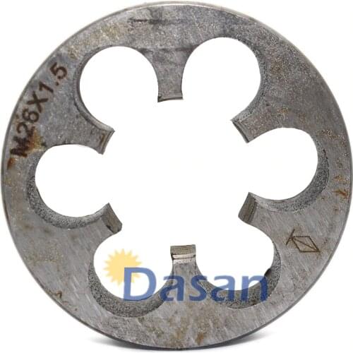 1pc M25 M26 Machine Round Thread Dies hss Metric Right Hand Pitch 3mm 2mm 1mm Threading Tool for Lathe Molding Machine