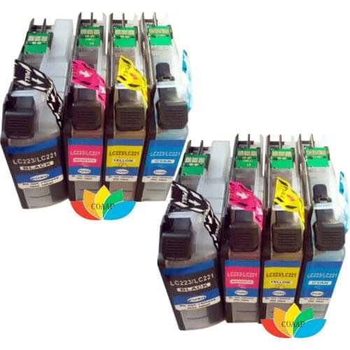 8 Ink Cartridge for Brother LC 223 DCP-J4120DW MFC-J4420DW MFC-J4620DW MFC-J4625DW MFC-J5625DW MFC-J5720DW