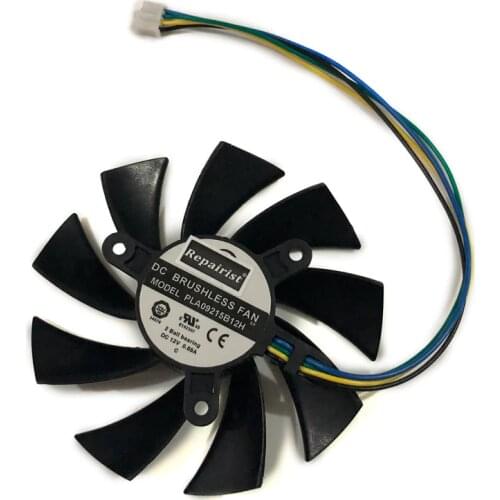 Free shipping PWM 2Ball Bearing 85MM VGA cooler Fan For Club 3D PCS VTX HD7800 HD7850 HD7870 Graphics Card cooling