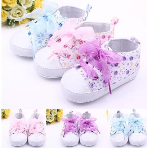 Baby Toddler Shoes Small Floral Baby Shoes 0-12 Months Newborn Canvas Shoes Infant Shoes