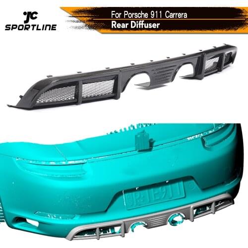 Carbon Fiber Rear Bumper Diffuser Lip Spoiler for Porsche 911 Carrera 2017 Car Rear Bumper Diffuser Lip Spoiler