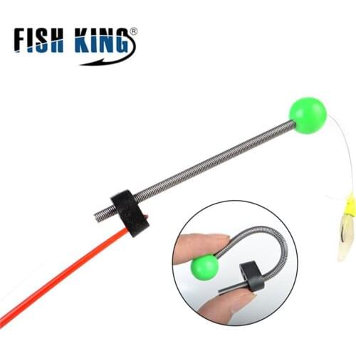 FISH KING 20pcs 75mm/90mm Winter Ice Fishing Rod Top Section C.W 2-10g Mini Fishing Pole Portable Fishing Tackle