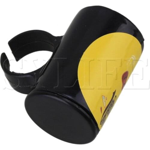 Black Finger Shot Rhythm Sand Shaker Ring For Ukulele Guitar Rocker Singer