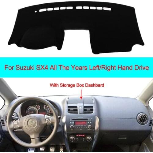 Car Dashboard Cover sunshade For Suzuki SX4 With Storage Box Dashmat Carpet Anti-UV Sun Shade Automobile Dash Board Carpet Pad