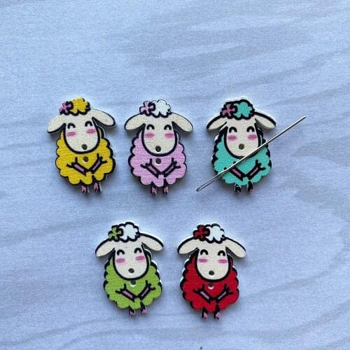 Magnetic Needle Minder Cute Sheep for Cross Stitch Embroidery, Needlework