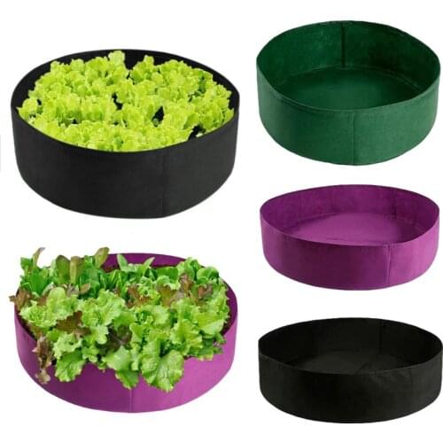 1PC Garden Vegetable Fruit Growing Bag Fabric Raised Planting Bed Planting Bag Vegetable Seedling Nutrition Felt Plant Bucket