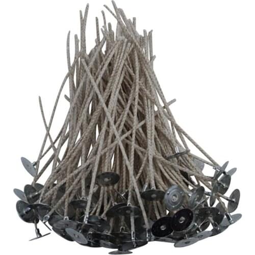 100PCS Tabs 100PCS Pre Soy Waxed Candle Wicks Candle Making Kit For Candle Making