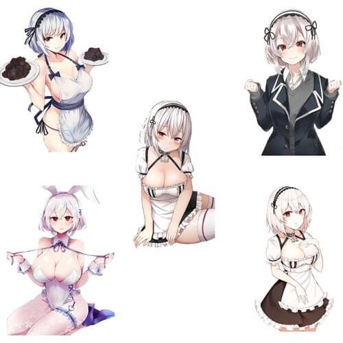 Three Ratels CA93 Azur Lane HMSSirius Sexy girl PVC sticker for car hood home decoration laptop Refrigerator toilet gift decals