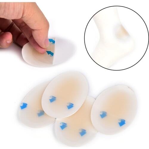 NEW 4PCS Adhesive Hydrocolloid Gel Blister Plaster Anti-wearing Heel Sticker Pedicure Patch Pad