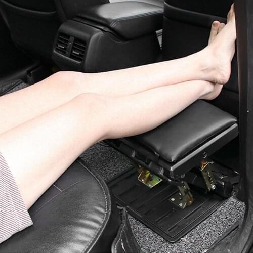 Portable Foldable Car Footrest Multifunctional 4 Adjustable Auto Travel Accessories For Home Office Airplane Train Car Footrest