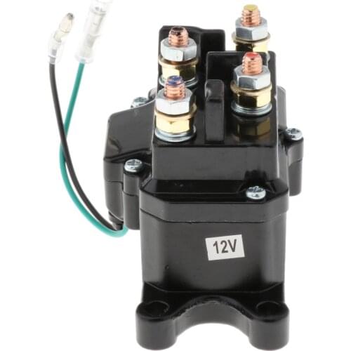 Professional Magnet Relay Contactor Winch Rocker Thumb Switch Kit for ATV