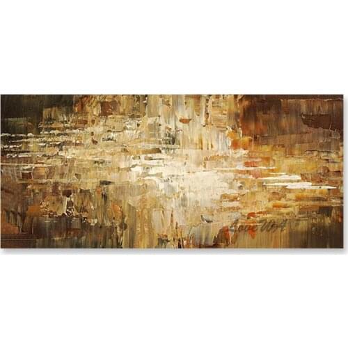 Roll Canvas Abstract Hand Painted Texture Oil Painting Pieces Artwork Wall Hanging Picture Art For Hotel Hall Decoration Panel