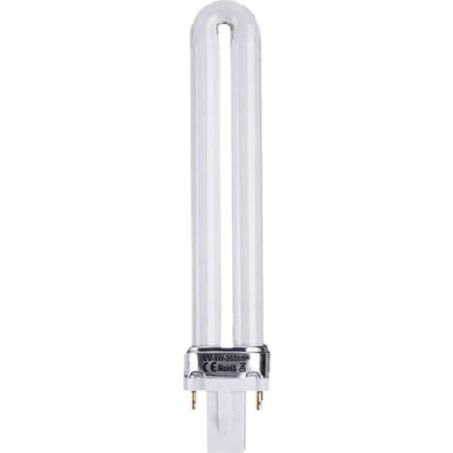 U Shape UV Light Bulb Tube Replacement 9W Glass Light Lamp Bulbs for Nail Art Professional Polish Curing Manicure Dryer Bulbs