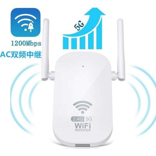 WiFi Repeater Big Bun Repeater Dual Frequency Repeater 1200M AC Dual Frequency WIFI Signal Amplifier Repeater Wireless AP