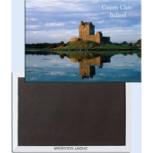 Dunguaire Castle, Kinvara, County Clare, Ireland, Magnetic refrigerator stickers, tourist souvenirs, small gifts 24736