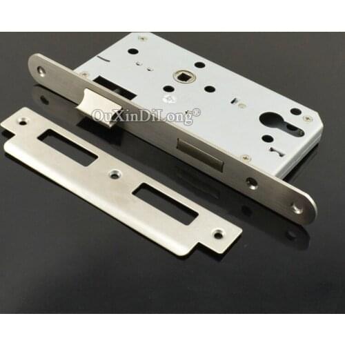 Security Door 5572/7255 European Mortise Door Lock Lockbody Anti-theft Gate Room Mute Door Lock body Double Tongue Repair Parts
