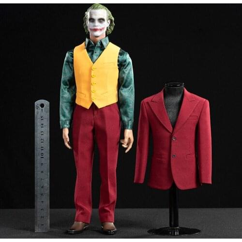 1:6 toy center CEN-M13 Joker suit set 1:6 The Comedian 1:6 Joker Clown Joaquin The Clown Exclusive Red Suit Clothes Accessory