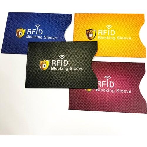 10Pcs/Lot Anti Rfid Card Holder NFC Blocking Sleeves ID Business Bank Credit Card Case Aluminium Protector for Women Men