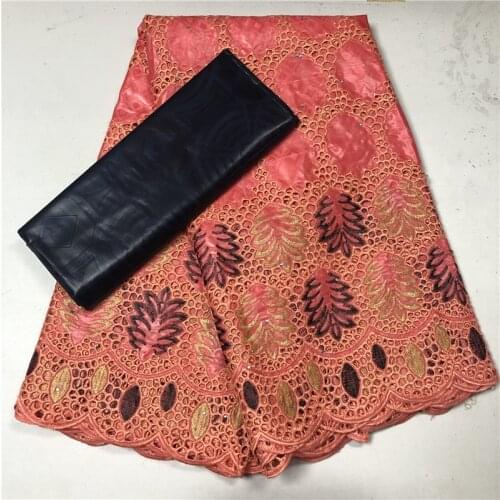 100% Cotton Embroidery Bazin Riche Brocade Lace Fabric with Good Smelling African Bazin Brode Lace Fabric for Women Dress