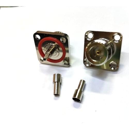 20pcs NEW N Jack Female 4-hole panel mount Crimp waterproof for RG316 RG174 LMR100 Cable